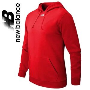 NEW BALANCE RED HOODIE, SIZE-XL & COLOR-TRUE RED. EUC! ONLY WORN 2x!